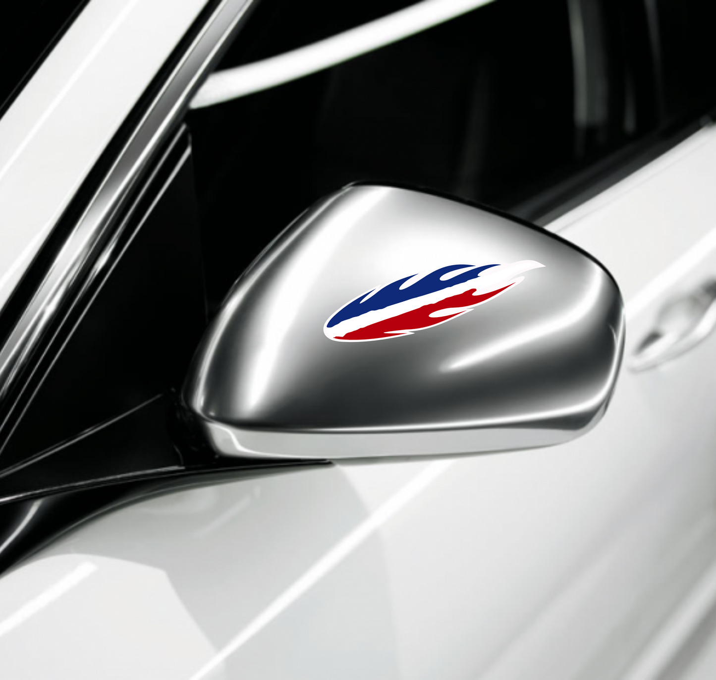 DualColorStampe Adesivi Stickers Bandiera Francese Francia Tuning Sport Racing 6 Unità | Adesivo per Auto Moto Scooter Quad Caschi | Resistenti alla Pioggia e al Sole C0092