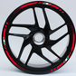 DualColorStampe Confezione Adesivi Set Completo di Cerchi Strisce per Moto per 2 Ruote da 17'' pollici strips Design Sportivo COD.D0062