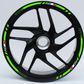 DualColorStampe Confezione Adesivi Set Completo di Cerchi Strisce per Moto per 2 Ruote da 17'' pollici strips Design Sportivo COD.D0062