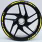 DualColorStampe Confezione Adesivi Set Completo di Cerchi Strisce per Moto per 2 Ruote da 17'' pollici strips Design Sportivo COD.D0062