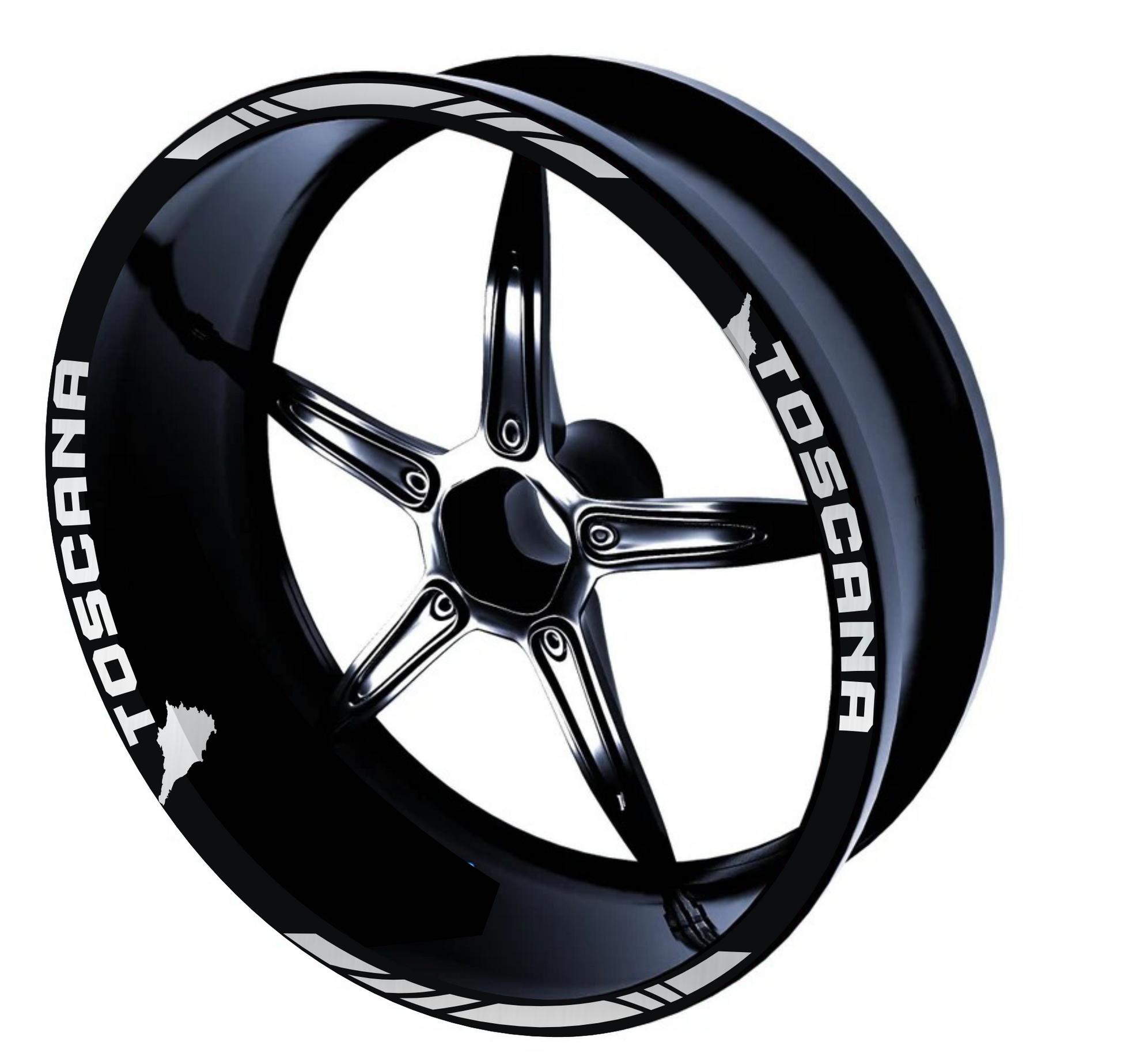 moto cerchi adesivi set adesivi decal vinile
