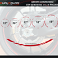 Set di Strisce Cerchi Moto per 2 Ruote da 15" a 19" Pollici | Adesivi Ruote Moto | Adesivi Cerchi Moto Resiste a Pioggia e Sole | Design Racing D0124