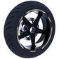 Set di Strisce Cerchi Moto per 2 Ruote da 15" a 19" Pollici | Adesivi Ruote Moto | Adesivi Cerchi Moto Resiste a Pioggia e Sole | Design Racing D0124