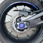 Strisce Adesive Cerchi Moto 17 Pollici – Set per 2 Ruote – Design Racing Bianco Blu e Nero – Resistenti a Pioggia e Sole – Adesivi Ruote Moto Lucidi – Modello D0138
