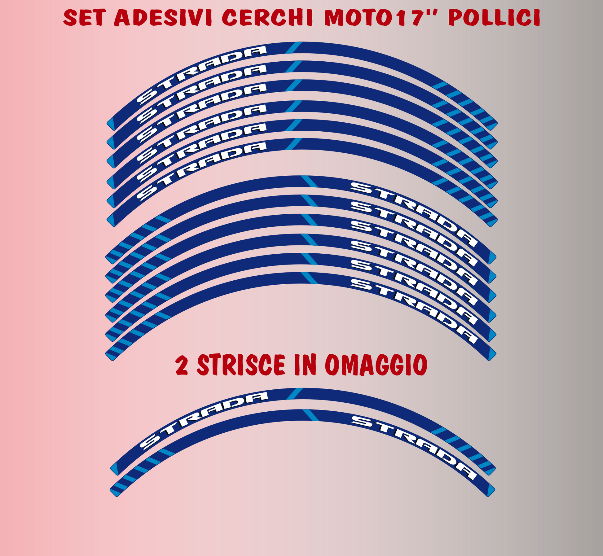 set adesivi decal vinile