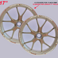 Adesivi Cerchi Moto 17 Pollici – Set 2 Ruote – Design Racing Effetto militare – Resistenti a Sole e Pioggia – rims Adesivi Lucidi Ruote Moto D0144