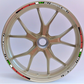 Adesivi Cerchi Moto 17 Pollici – Kit per 2 Ruote BANDIERA ITALIANA– stickers rims Lucidi Resistenti a Sole e Pioggia – Decorazioni per Cerchioni Moto D0145