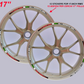 Adesivi Cerchi Moto 17 Pollici – Kit per 2 Ruote BANDIERA ITALIANA– stickers rims Lucidi Resistenti a Sole e Pioggia – Decorazioni per Cerchioni Moto D0145