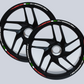 Adesivi Cerchi Moto 17 Pollici – Kit per 2 Ruote BANDIERA ITALIANA– stickers rims Lucidi Resistenti a Sole e Pioggia – Decorazioni per Cerchioni Moto D0145