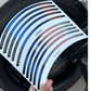 Set di Adesivi per cerchi moto in design GP, 10 stickers per cerchi da 15'' a 19'' pollici D0153