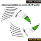 Adesivi Cerchi Moto Racing - Kit Completo per Ruote 15-19'' Pollici - Decalcomanie Professionali ad Alta Adesione, Resistenti Colore a scelta D0157