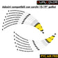 Adesivi Cerchi Moto Racing - Kit Completo per Ruote 15-19'' Pollici - Decalcomanie Professionali ad Alta Adesione, Resistenti Colore a scelta D0157