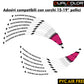 Adesivi Cerchi Moto Racing - Kit Completo per Ruote 15-19'' Pollici - Decalcomanie Professionali ad Alta Adesione, Resistenti Colore a scelta D0157