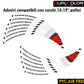 Adesivi Cerchi Moto Racing - Kit Completo per Ruote 15-19'' Pollici - Decalcomanie Professionali ad Alta Adesione, Resistenti Colore a scelta D0157