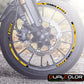 Kit Adesivi Cerchi Moto "RACING TEAM" - Stickers ruote 15-19 pollici - PVC Air Free Professionale D0163