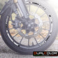Kit Adesivi Cerchi Moto "RACING TEAM" - Stickers ruote 15-19 pollici - PVC Air Free Professionale D0163