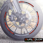 Kit Adesivi Cerchi Moto "RACING TEAM" - Stickers ruote 15-19 pollici - PVC Air Free Professionale D0163