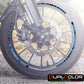Kit Adesivi Cerchi Moto "RACING TEAM" - Stickers ruote 15-19 pollici - PVC Air Free Professionale D0163