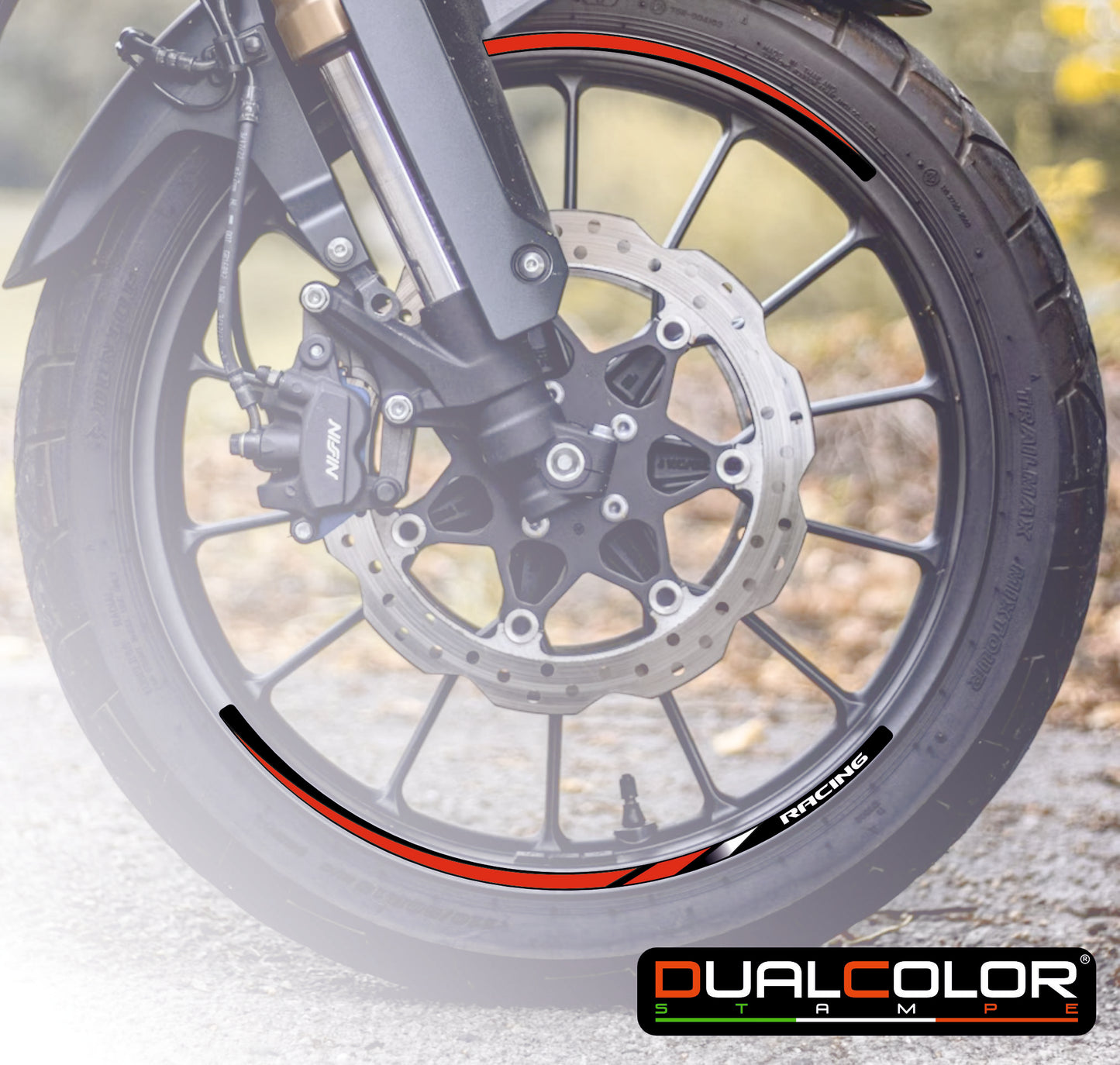 Adesivi Cerchi Moto 15 16 17 18 19 Pollici - Strisce Racing Professionali D0165