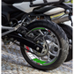 Kit Adesivi Professionali per Cerchi Moto 17" – Design Tricolore Racing – PVC Air Free D0167