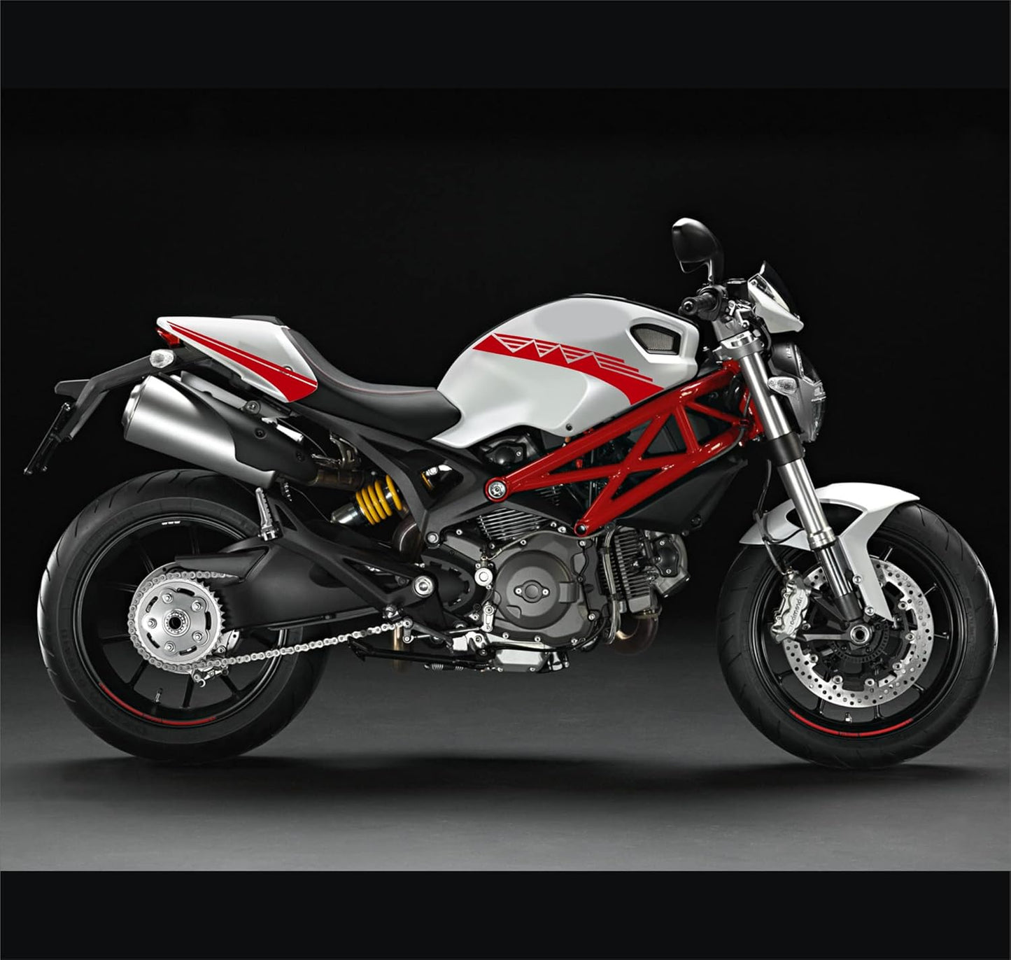 DualColor Prints Stickers compatible with Ducati monster 796 696 1100 motorcycle fairing tank tail nail motorcycle COD.M0133