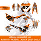 Kit Grafiche Compatibili con Kawasaki KX 250 (2021-2023) KXF 250, Adesivi Motocross Completi Professionali, Stickers KXF 250 M0343