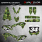 Adesivi Compatibili con Kawasaki KXF 250 KX250F 2017 2018 2019 2020 Grafiche per wrapping moto Graphics Kit M0349