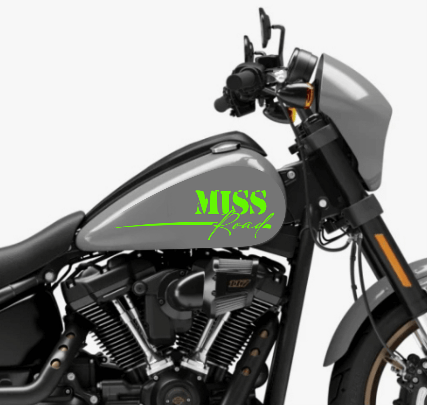 DualColorSticker Prints Compatible with Harley-Davidson tank DX-SX accessories stickers Moto Motorbike tribal COD.M0264