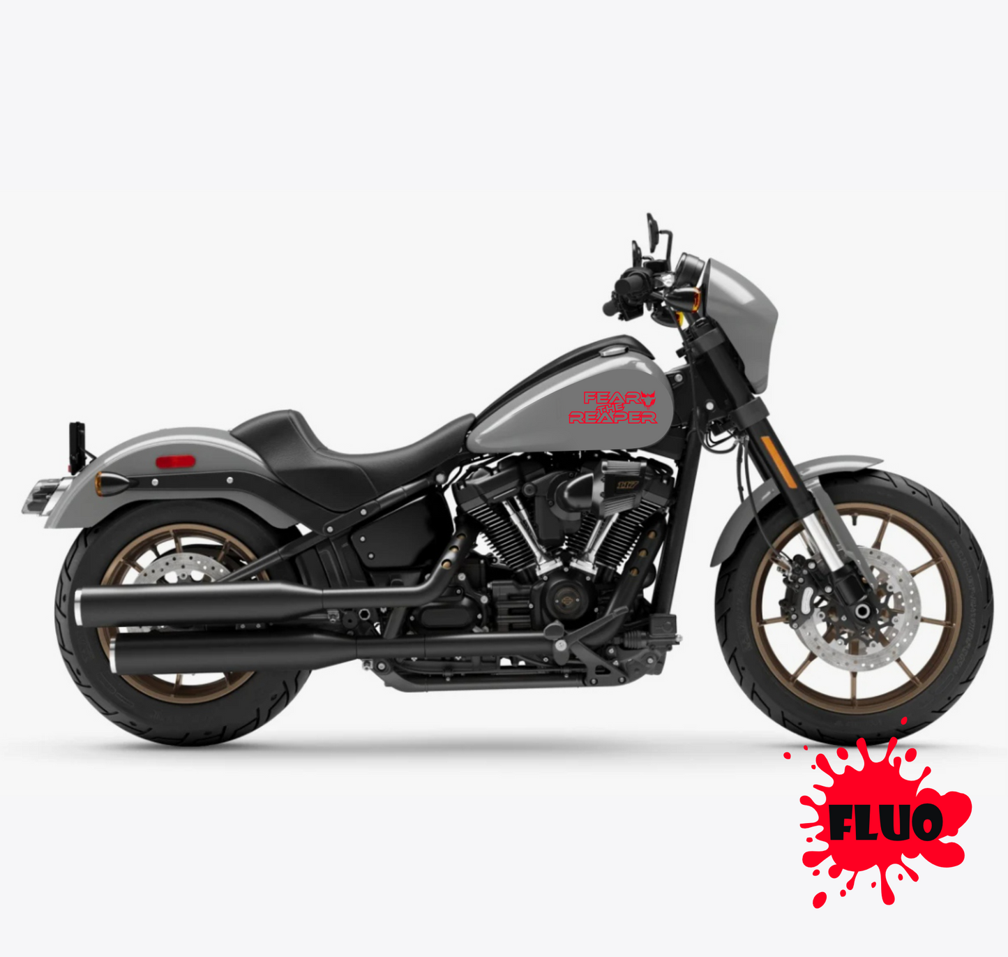 DualColorSticker Impresiones Compatible con Harley-Davidson tanque DX-SX accesorios pegatinas Moto tribal COD.M0264