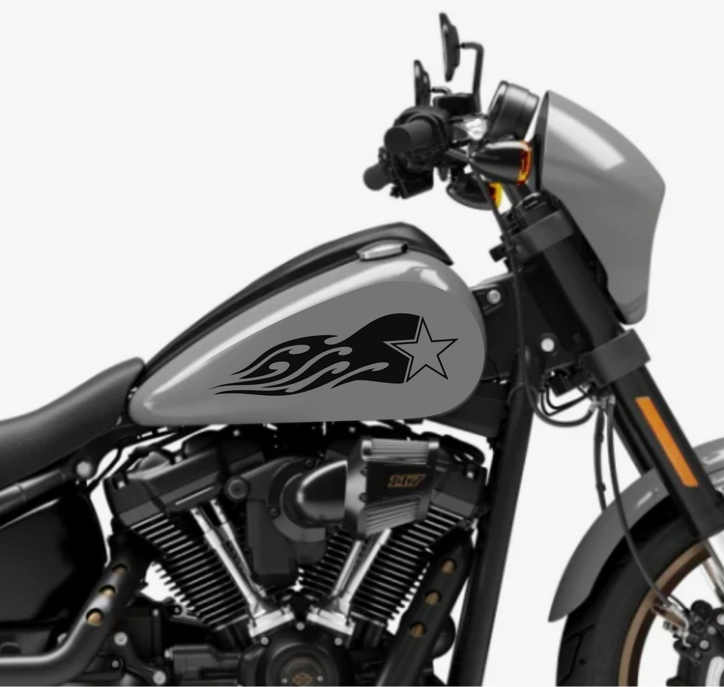 DualColorSticker Impressions Compatible avec Harley-Davidson réservoir DX-SX accessoires autocollants Moto Moto tribal COD.M0264