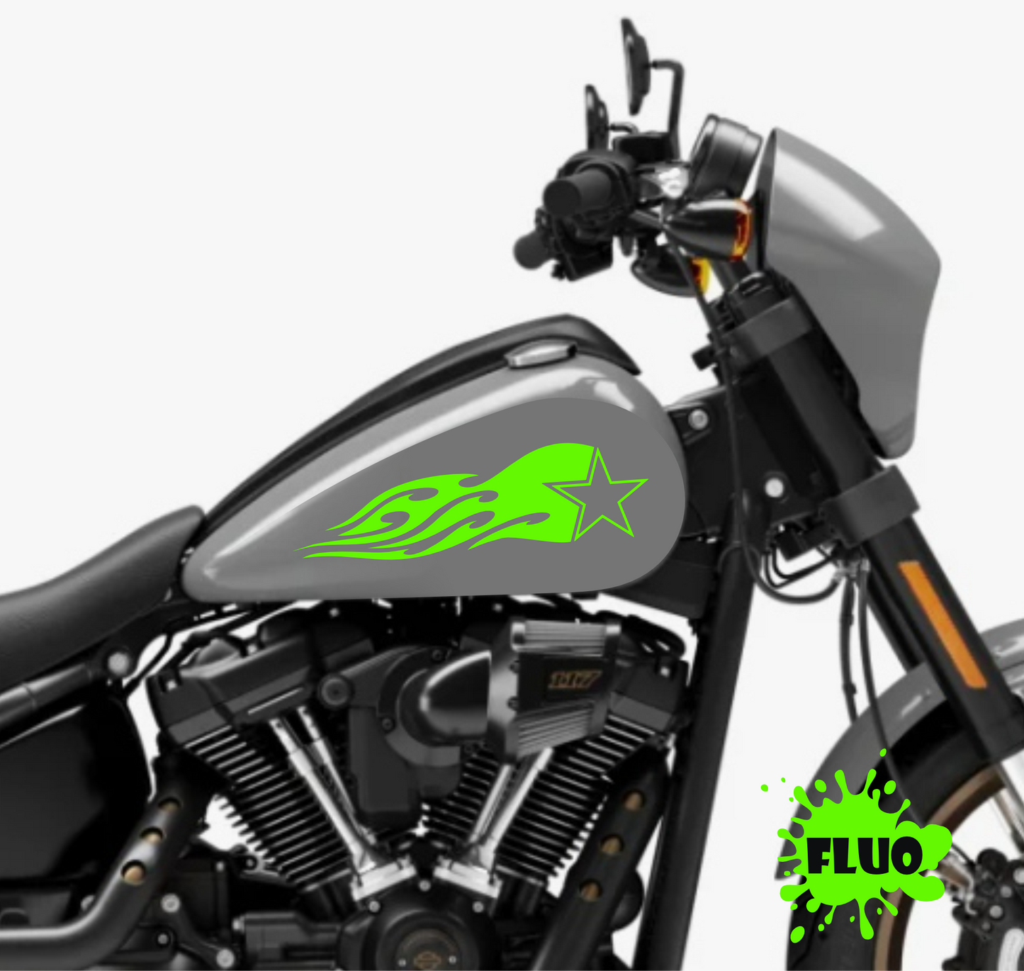 DualColorSticker Impressions Compatible avec Harley-Davidson réservoir DX-SX accessoires autocollants Moto Moto tribal COD.M0264