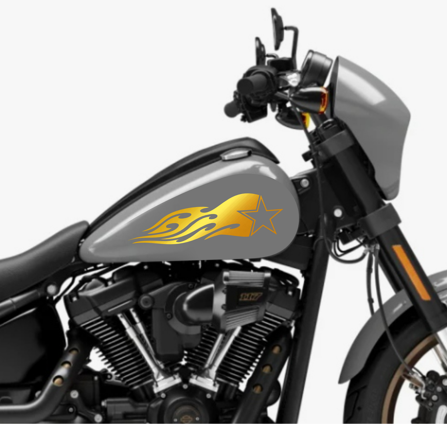 DualColorSticker Impressions Compatible avec Harley-Davidson réservoir DX-SX accessoires autocollants Moto Moto tribal COD.M0264