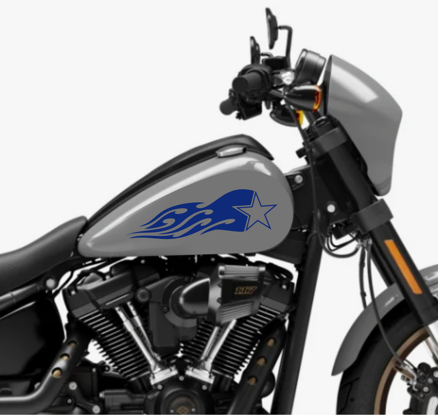 DualColorSticker Impressions Compatible avec Harley-Davidson réservoir DX-SX accessoires autocollants Moto Moto tribal COD.M0264