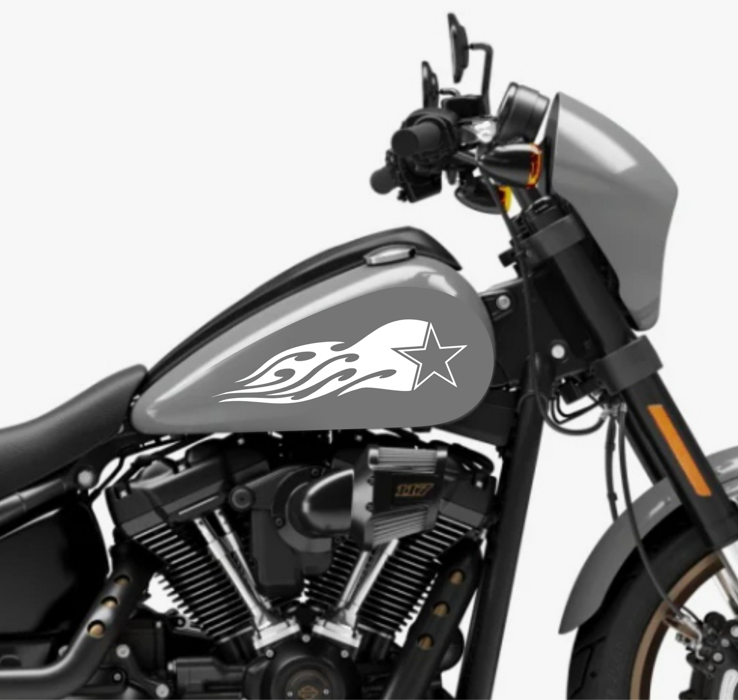 DualColorSticker Impressions Compatible avec Harley-Davidson réservoir DX-SX accessoires autocollants Moto Moto tribal COD.M0264