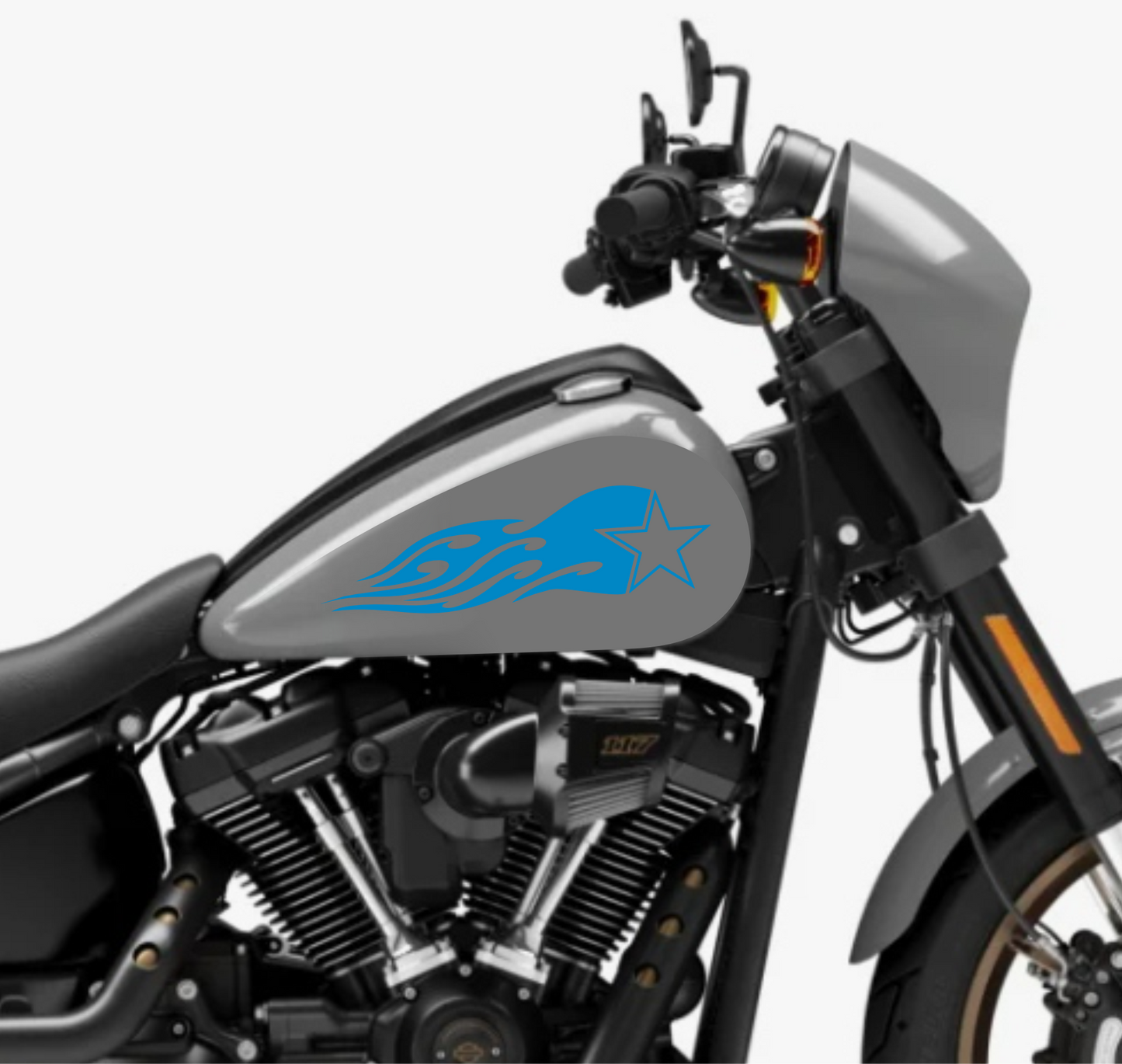 DualColorSticker Impressions Compatible avec Harley-Davidson réservoir DX-SX accessoires autocollants Moto Moto tribal COD.M0264