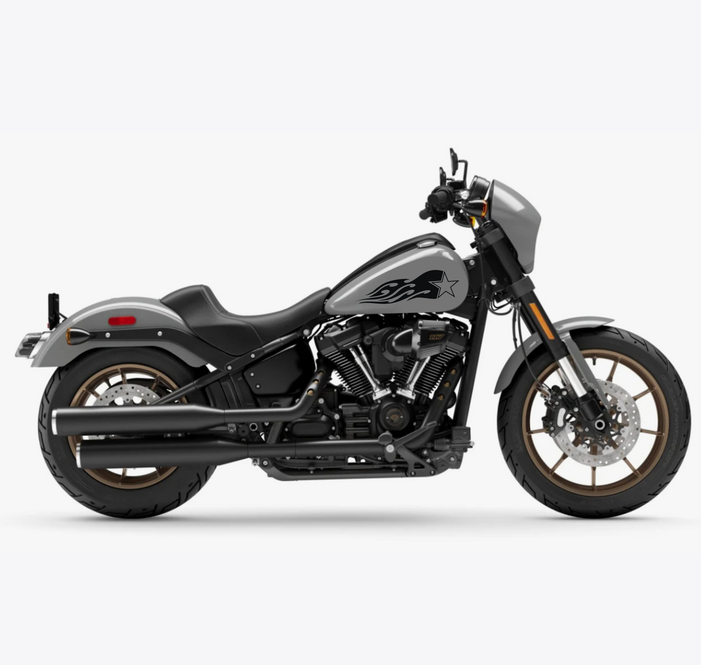 DualColorSticker Impressions Compatible avec Harley-Davidson réservoir DX-SX accessoires autocollants Moto Moto tribal COD.M0264