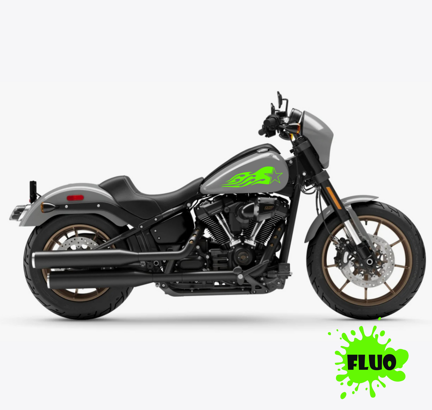 DualColorSticker Impressions Compatible avec Harley-Davidson réservoir DX-SX accessoires autocollants Moto Moto tribal COD.M0264