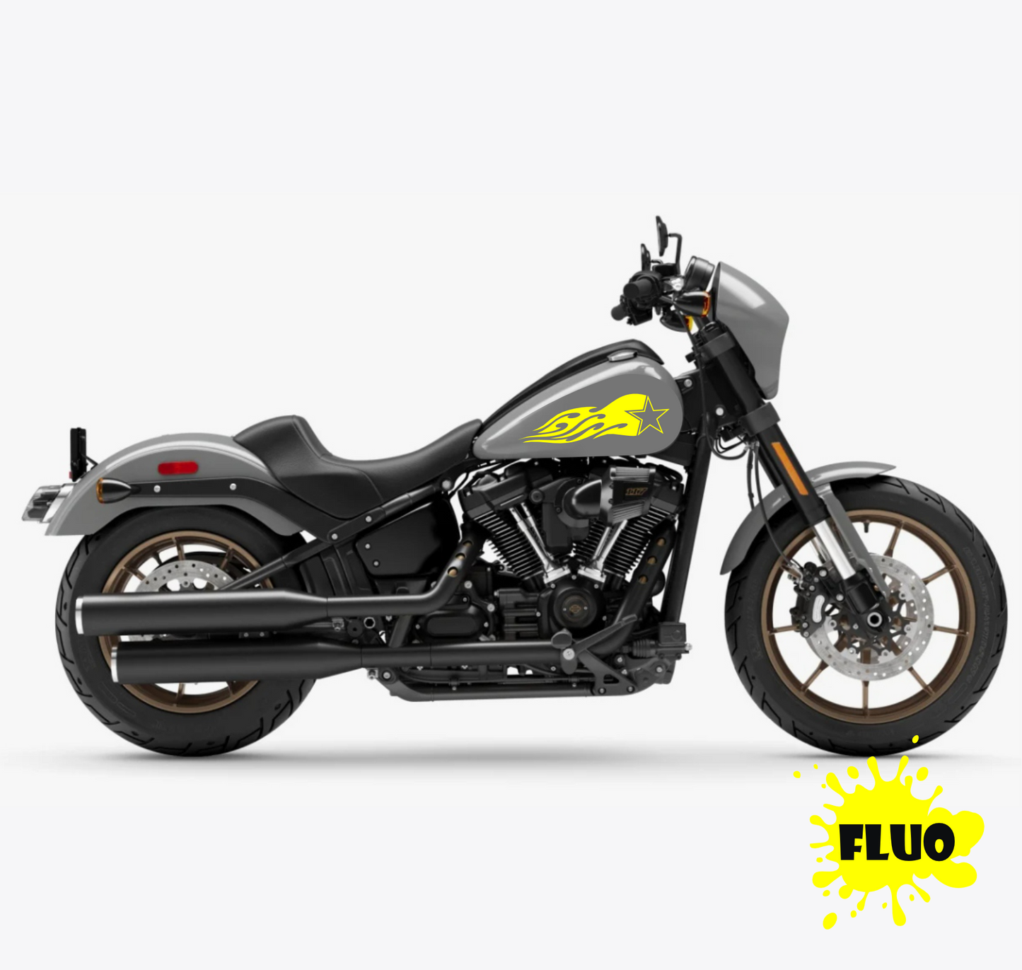 DualColorSticker Impressions Compatible avec Harley-Davidson réservoir DX-SX accessoires autocollants Moto Moto tribal COD.M0264