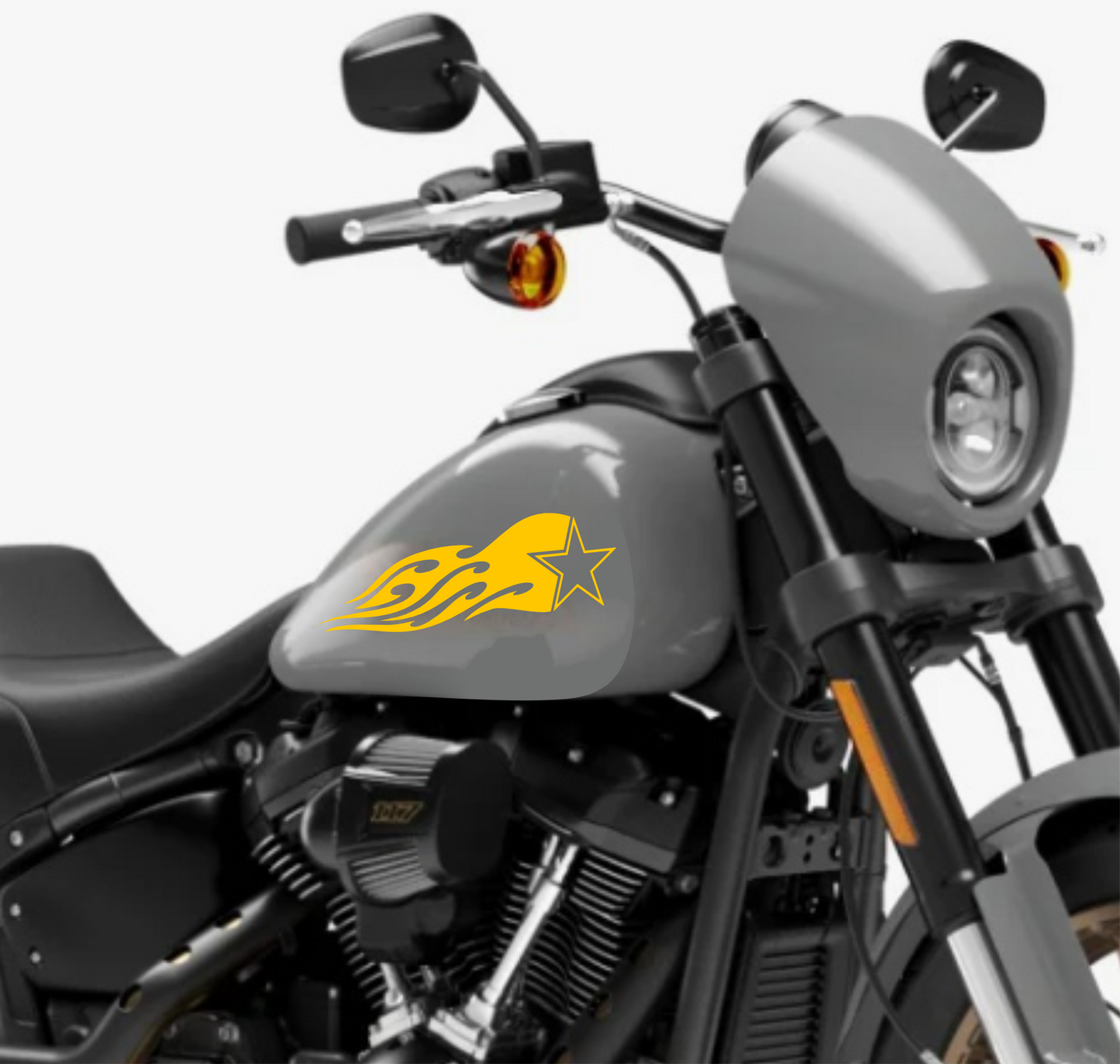 DualColorSticker Impressions Compatible avec Harley-Davidson réservoir DX-SX accessoires autocollants Moto Moto tribal COD.M0264