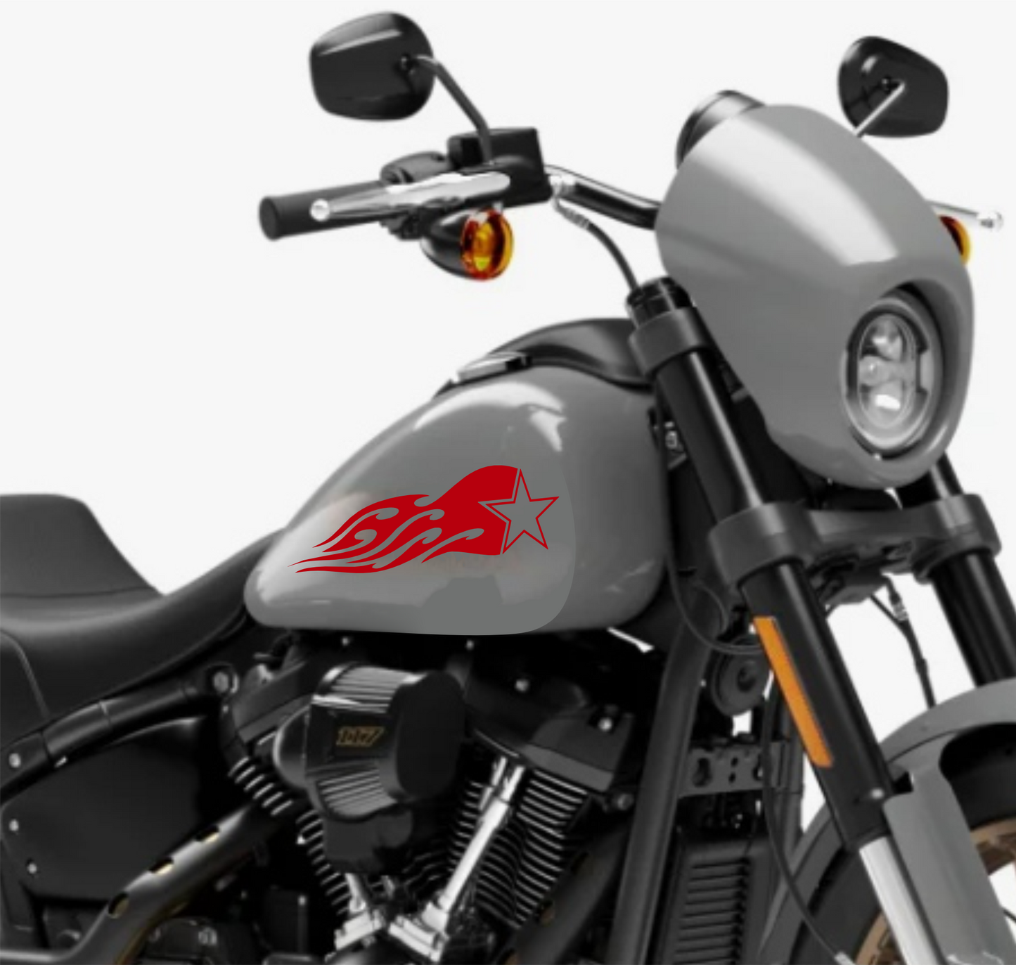 DualColorSticker Impressions Compatible avec Harley-Davidson réservoir DX-SX accessoires autocollants Moto Moto tribal COD.M0264