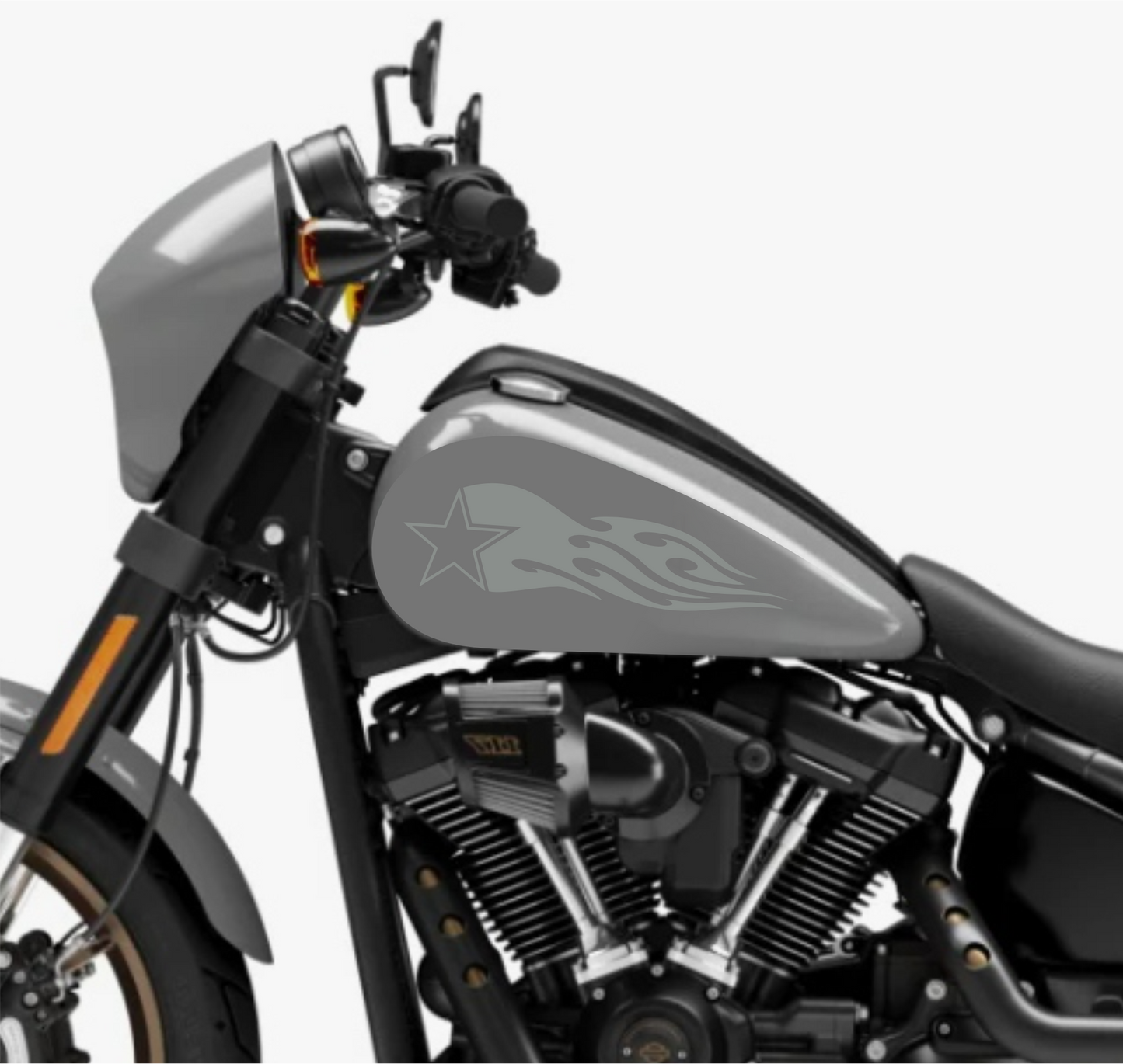 DualColorSticker Impressions Compatible avec Harley-Davidson réservoir DX-SX accessoires autocollants Moto Moto tribal COD.M0264