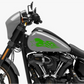 Dual Color Sticker Drucke kompatibel mit Harley-Davidson Tank DX-SX Zubehör Aufkleber Moto Motorrad Tribal COD.M0264