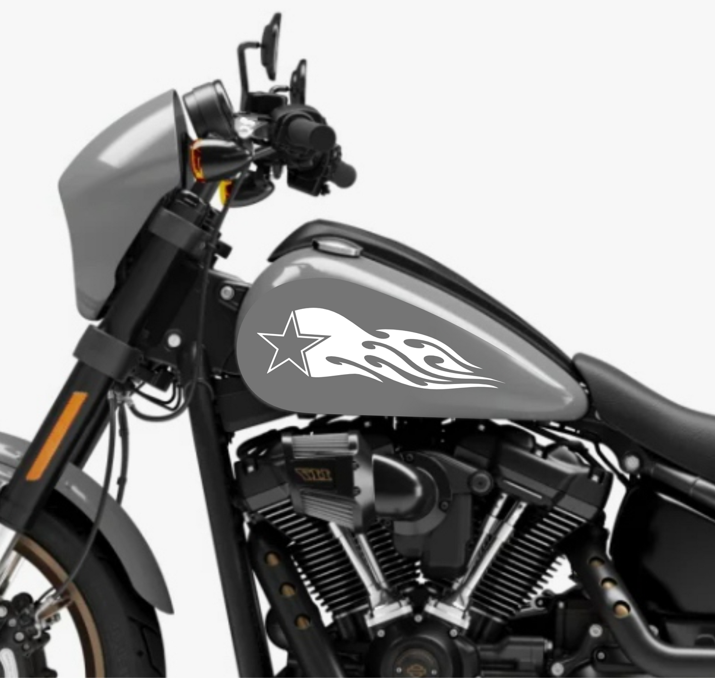 DualColorSticker Impressions Compatible avec Harley-Davidson réservoir DX-SX accessoires autocollants Moto Moto tribal COD.M0264