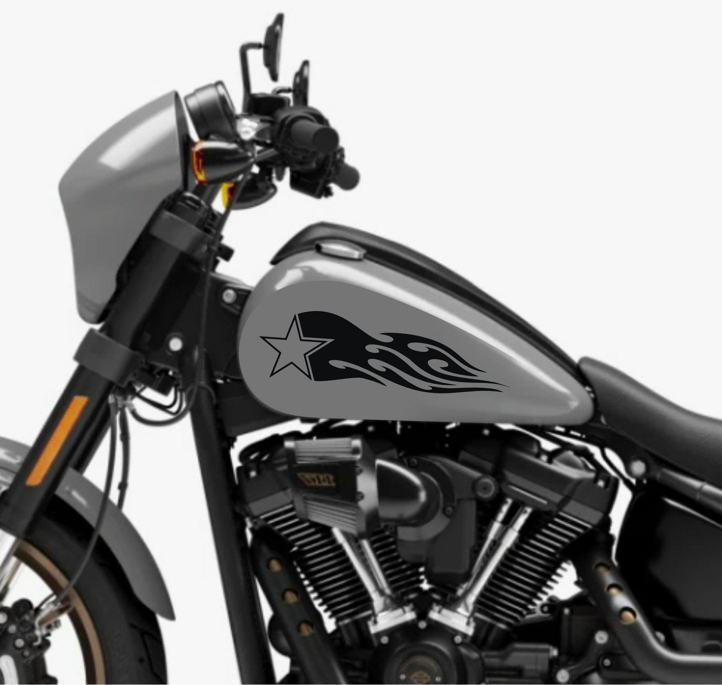 DualColorSticker Impressions Compatible avec Harley-Davidson réservoir DX-SX accessoires autocollants Moto Moto tribal COD.M0264