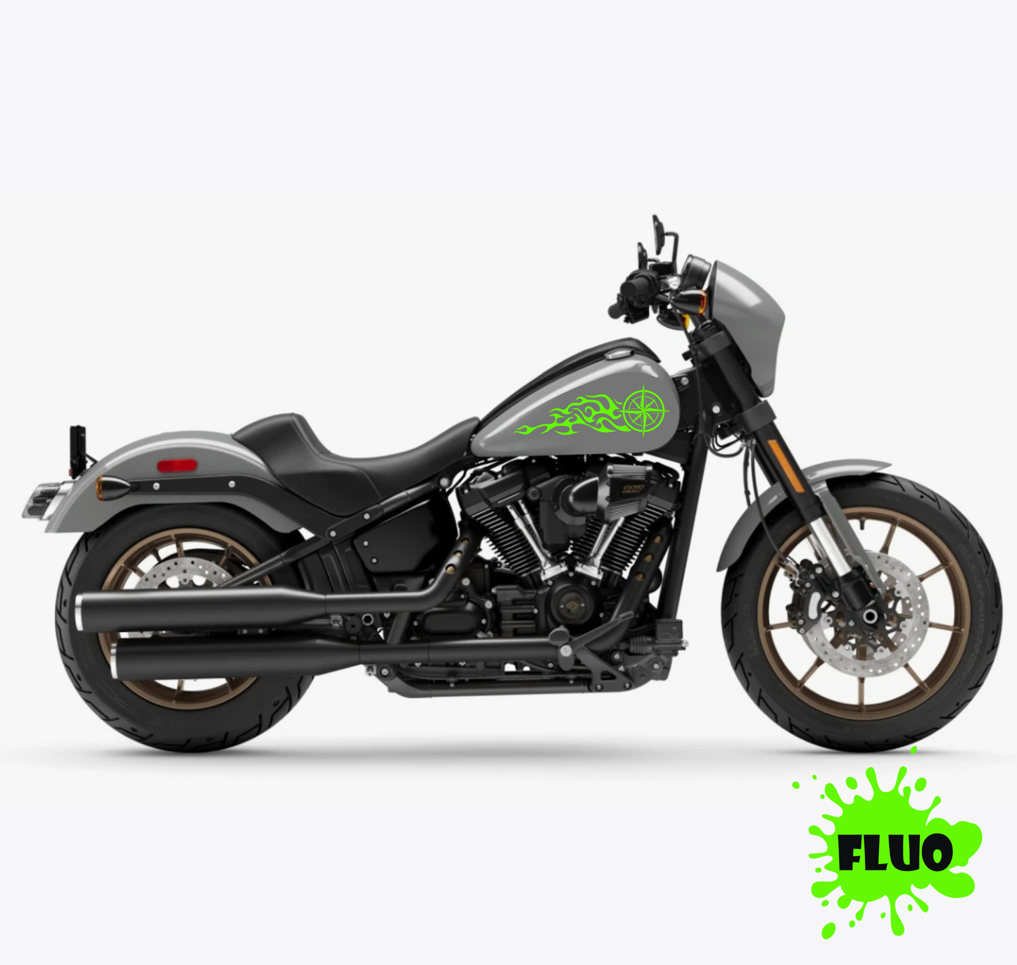 DualColorSticker Impresiones Compatible con Harley-Davidson tanque DX-SX accesorios pegatinas Moto tribal COD.M0264