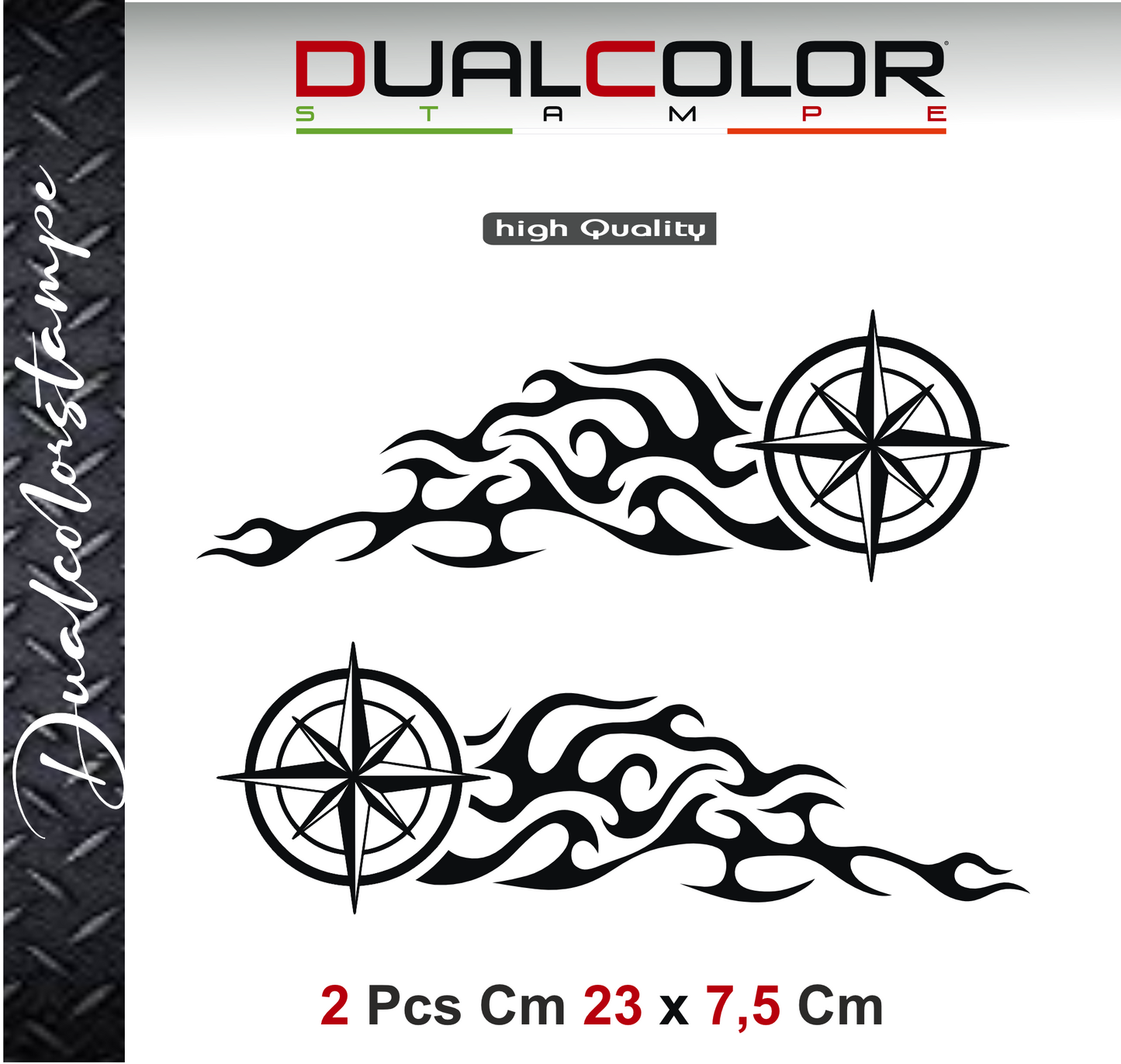 DualColorSticker Prints Compatible with Harley-Davidson tank DX-SX accessories stickers Moto Motorbike tribal COD.M0264