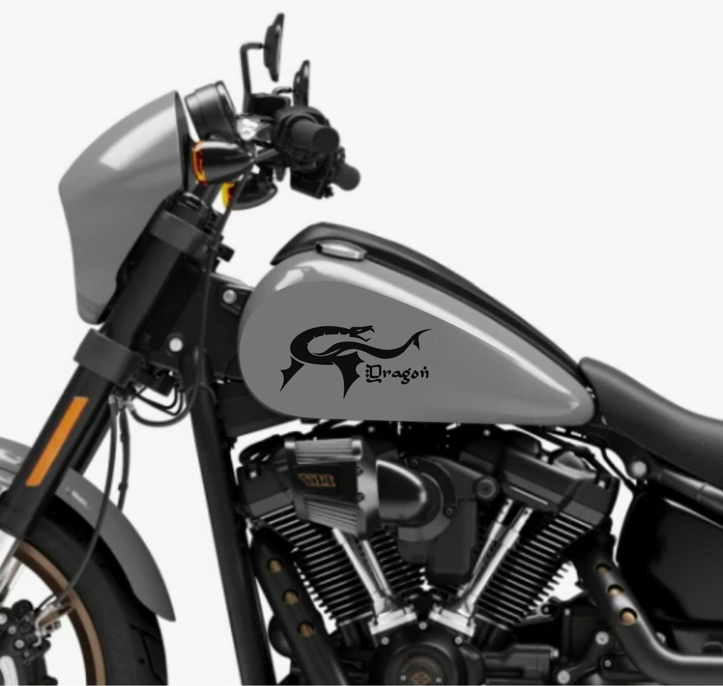 DualColorSticker Impresiones Compatible con Harley-Davidson tanque DX-SX accesorios pegatinas Moto tribal COD.M0264