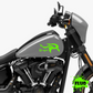 Dual Color Sticker Drucke kompatibel mit Harley-Davidson Tank DX-SX Zubehör Aufkleber Moto Motorrad Tribal COD.M0264