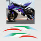 Kit Adesivi Compatibili con Yamaha R6 2008-2009-2010, Grafiche Moto Complete in PVC Alta Resistenza M0355