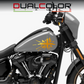 DualColorStampe® Adesivi Compatibili con Harley-Davidson bandiera londinese LONDON serbatoio Set 2 stickers Moto Motorbike COD. M0360